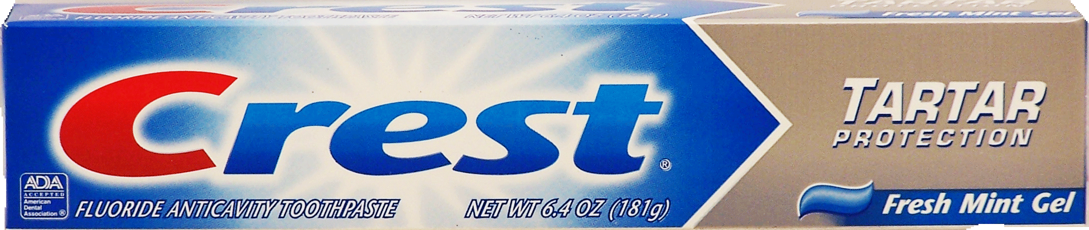 Crest&nbsp;Tartar Protection&nbsp;fluoride anticavity toothpaste, fresh mint gel Full-Size Picture